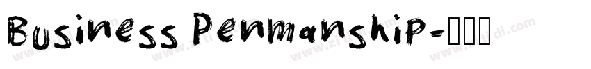Business Penmanship字体转换